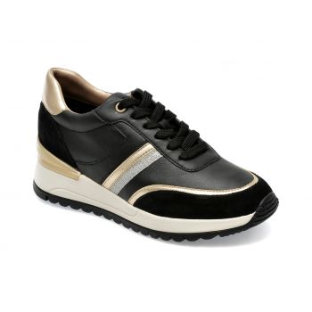 Pantofi GEOX negri, D3500A, din piele naturala