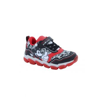 Pantofi sport cu velcro si Mickey Mouse la reducere