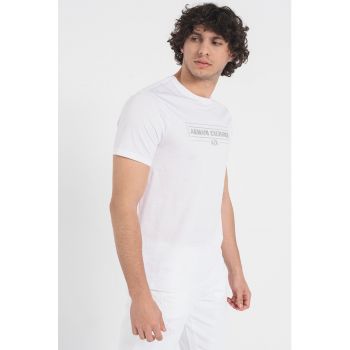 Tricou de bumbac cu imprimeu logo