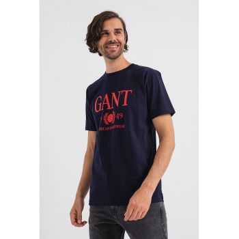 Tricou de bumbac cu logo ieftin