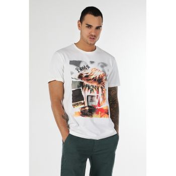 Tricou regular fit cu imprimeu