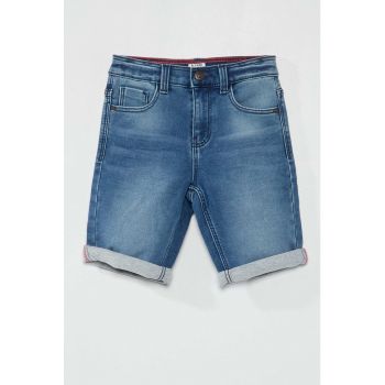 Bermude slim fit din denim