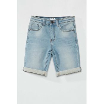 Bermude slim fit din denim