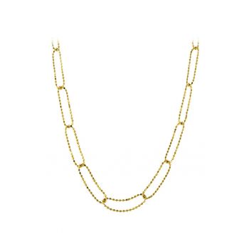 Colier din argint veritabil placat cu aur de 18K