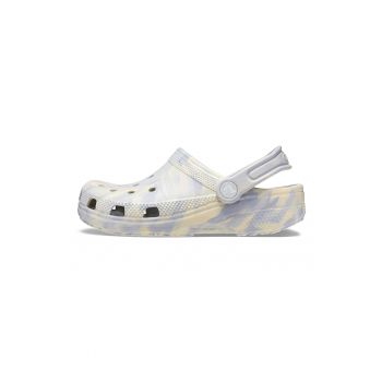 Saboti slingback cu model abstract