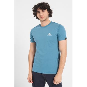 Tricou de bumbac cu decolteu rotund