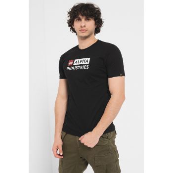 Tricou de bumbac cu logo