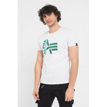 Tricou de bumbac cu logo