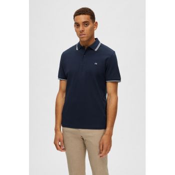 Tricou polo regular fit de bumbac organic