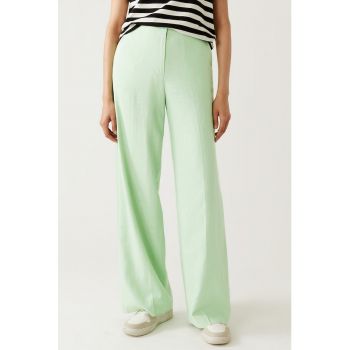 Pantaloni eleganti cu talie inalta