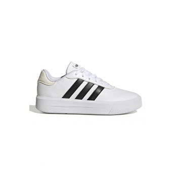 Pantofi sport din piele ecologica cu detalii logo Court