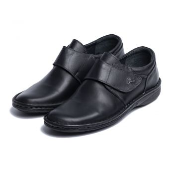 Pantofi piele naturala 1109 Negru neperforati