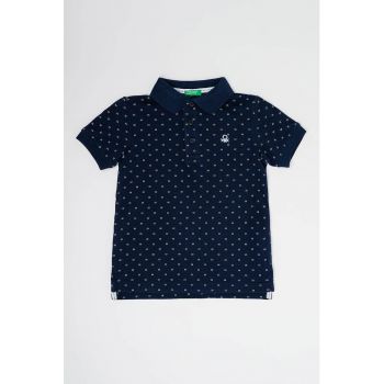 Tricou polo cu model geometric