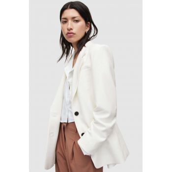 AllSaints sacou culoarea alb, un singur rand de nasturi, neted