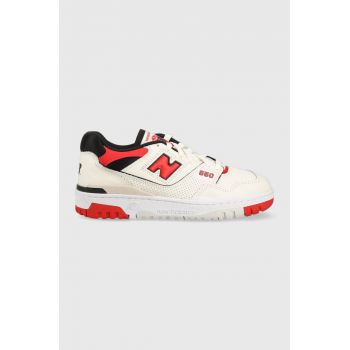 New Balance sneakers din piele BB550VTB culoarea bej BB550VTB-BB5