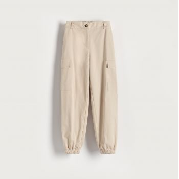 Reserved - Pantaloni de bumbac Jogger - Ivory