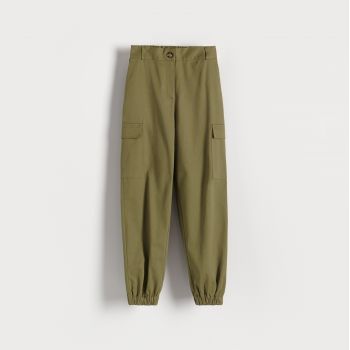 Reserved - Pantaloni de bumbac Jogger - Kaki