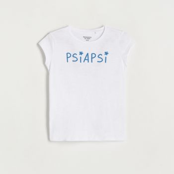 Reserved - T-shirt cu imprimeu - Alb