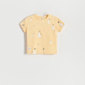 Reserved - T-shirt cu imprimeu - Bej