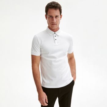 Reserved - Cămașă polo slim fit - Alb