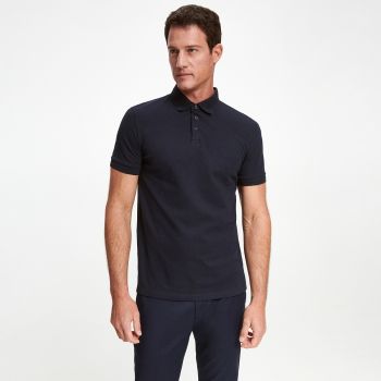 Reserved - Cămașă polo slim fit - Bleumarin