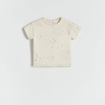Reserved - T-shirt cu imprimeu - Ivory