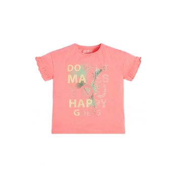 Tricou cu imprimeu decorat cu strasuri
