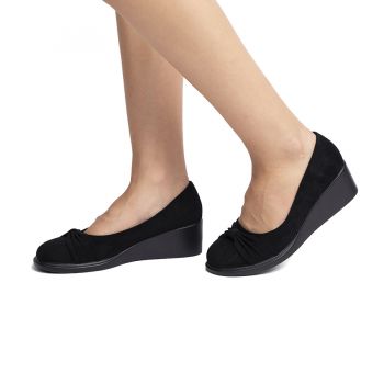Pantofi casual dama cu talpa inalta Negri Consuela Marimea 37