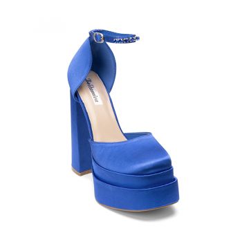 Pantofi cu platforma si toc inalt Albastri Anastasia Marimea 36 Pantofi cu platforma si toc inalt Albastri Anastasia Marimea 36
