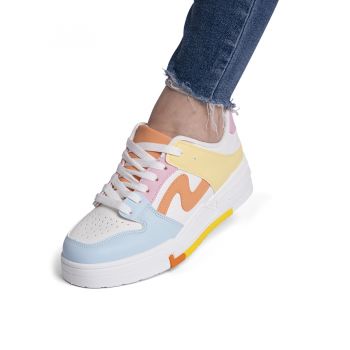 Sneakers dama din piele ecologica Albastri Sonia Marimea 40 Sneakers dama din piele ecologica Albastri Sonia Marimea 40