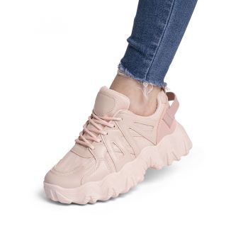 Sneakers dama din piele ecologica Roz Larisa Marimea 40 Sneakers dama din piele ecologica Roz Larisa Marimea 40