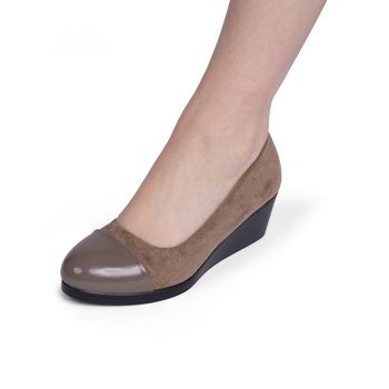 Pantofi dama casual din piele ecologica Camel Anke Marimea 37 ieftini