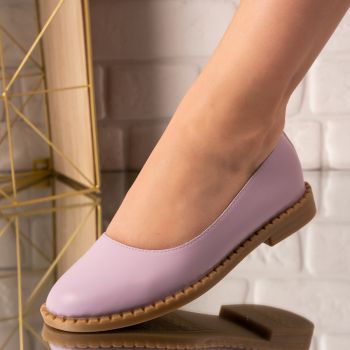 Pantofi dama casual din piele ecologica Mov Margalita Marimea 40 Pantofi dama casual din piele ecologica Mov Margalita Marimea 40