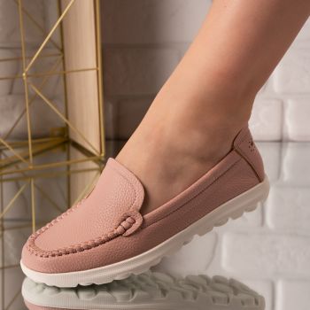 Pantofi dama casual din piele ecologica Roz Addie Marimea 36 Pantofi dama casual din piele ecologica Roz Addie Marimea 36