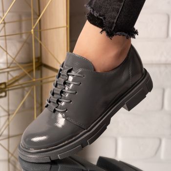 Pantofi dama din piele ecologica Albastri Krystle Marimea 37 Pantofi dama din piele ecologica Albastri Krystle Marimea 37