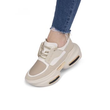 Sneakersi dama din piele ecologica Bej Canna Marimea 39 Sneakersi dama din piele ecologica Bej Canna Marimea 39