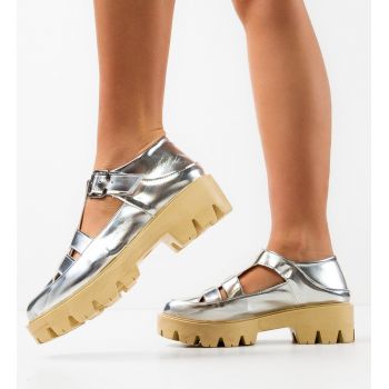Pantofi Casual Teoritzi Argintii