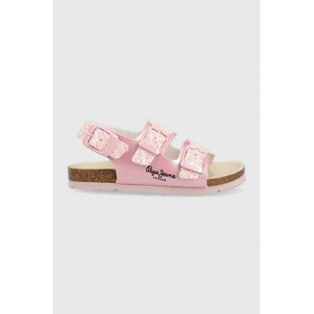 Pepe Jeans sandale copii culoarea roz ieftine