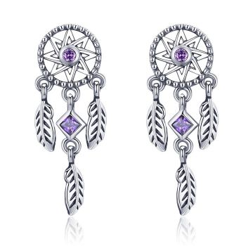 Cercei din argint Vintage Dream Catcher