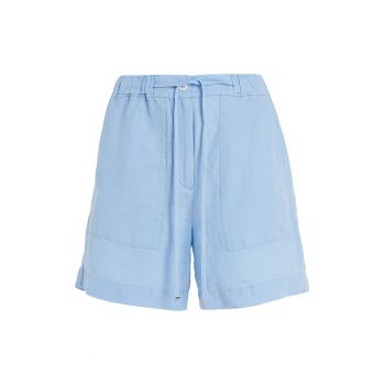 Pantaloni scurti lejeri din in