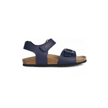 Sandale de piele ecologica cu barete cu velcro