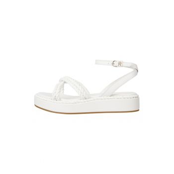 Sandalw wedge cu model impletit