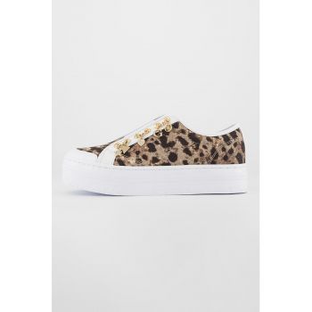 Tenisi flatform cu model slip-on