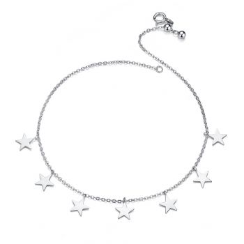 Bratara de glezna din argint Silver Stars Chain de firma originala