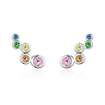 Cercei din argint Colored Dots