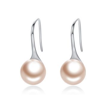 Cercei din argint Elegant Pearls champagne