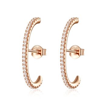 Cercei din argint Rose Gold Big Studs ieftin