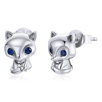 Cercei din argint Silver Little Foxes de firma original