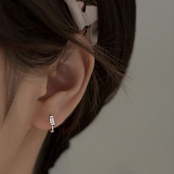 Cercei din argint Silver Rectangle Hoops Cercei din argint Silver Rectangle Hoops