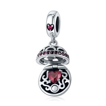 Talisman din argint Pandora's Box fuchsia de firma original